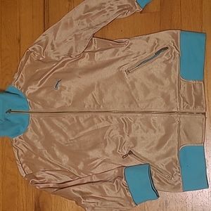Vintage Puma Gold and Teal Tracksuit Jacket Size XL